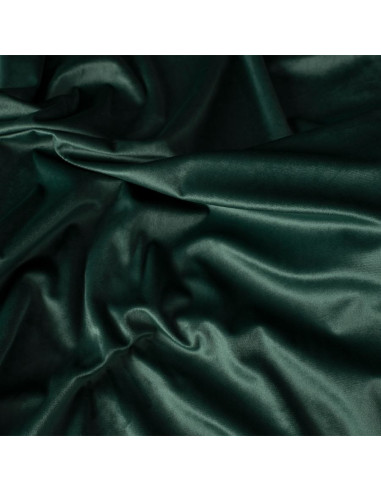 VELVI Zasłona gotowa na przelotkach, szerokość 140 x wysokość 250cm, kolor 012 szmaragdowy zielony VELVI0