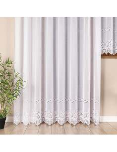 JAGODA Firanka żakardowa gotowa, szerokość 300 x wysokość 250cm, kolor 001 biały 018534 2