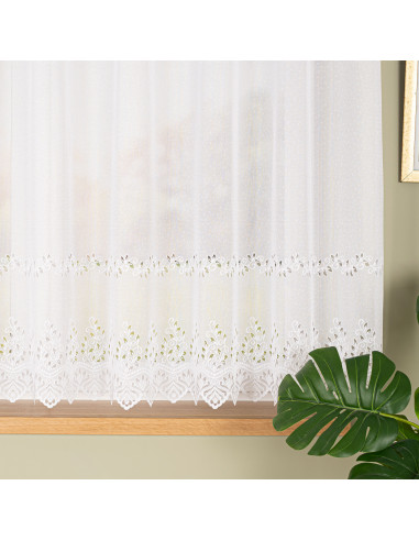 JAGODA Firanka żakardowa gotowa, szerokość 300 x wysokość 160cm, kolor 001 biały 018534