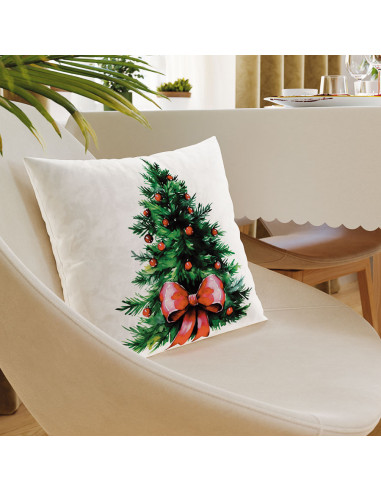 CHOINKA Z KOKARDĄ Poszewka dekoracyjna VELVET, 40x40cm, kolor 009 wielokolorowy (do wyczerpania zapasu) PBN285