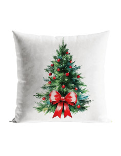 CHOINKA Z KOKARDĄ Poszewka dekoracyjna VELVET, 40x40cm, kolor 009 wielokolorowy (do wyczerpania zapasu) PBN285