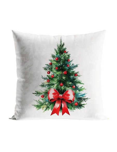 CHOINKA Z KOKARDĄ Poszewka dekoracyjna VELVET, 40x40cm, kolor 009 wielokolorowy (do wyczerpania zapasu) PBN285