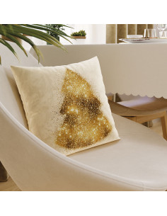 BROKATOWA CHOINKA Poszewka dekoracyjna VELVET, 40x40cm, kolor 004 beżowy PBN287