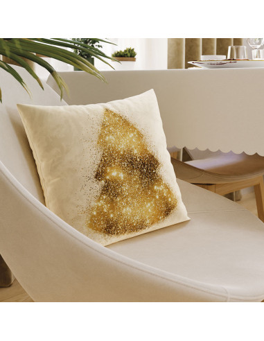 BROKATOWA CHOINKA Poszewka dekoracyjna VELVET, 40x40cm, kolor 004 beżowy PBN287