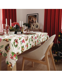 ŚWIĄTECZNY MIX Obrus NINA WODOODPORNA, 140x220cm, kolor 009 wielokolorowy (do wyczerpania zapasu) PBN277