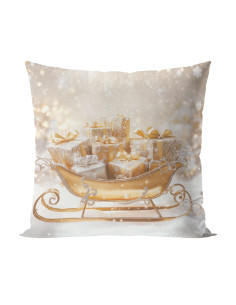 ZŁOTE SANIE Poszewka dekoracyjna VELVET, 40x40cm, kolor 001 biało-złoty PBN370 2