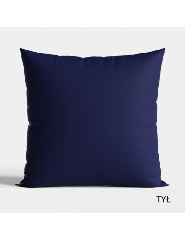 PIERNIKI Poduszka z wypełnieniem silikonowym dwustronna MICROFIBRA, 40x40cm, kolor 002 granatowy (do wyczerpania zapasu) TBN016