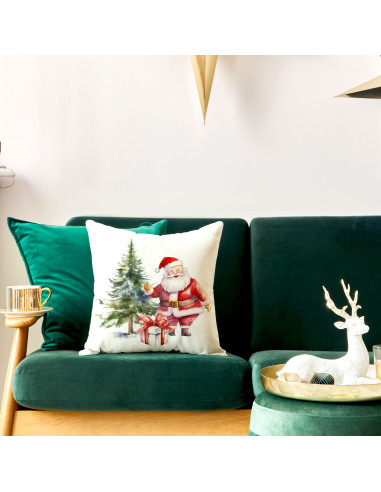 MIKOŁAJ Poszewka dekoracyjna VELVET, 40x40cm, kolor 001 biały PBN162