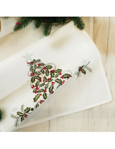 ZIELONY UROK Bieżnik z haftem, szerokość 40cm x wysokość 160cm, kolor 001 biały 892076 2