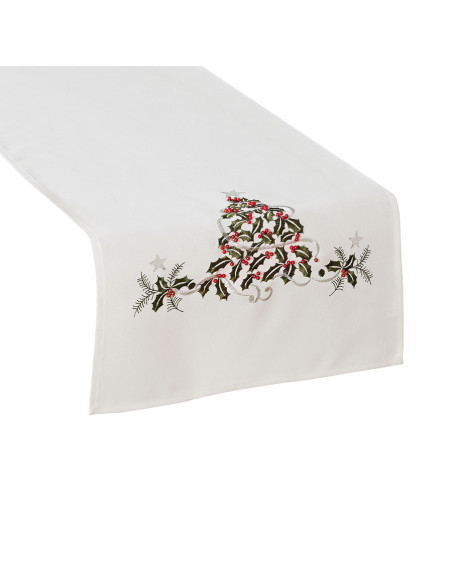 ZIELONY UROK Bieżnik z haftem, szerokość 40cm x wysokość 160cm, kolor 001 biały 892076