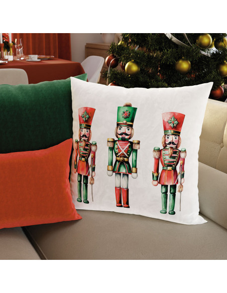 DZIADKI DO ORZECHÓW Poszewka dekoracyjna VELVET, 40x40cm, kolor 009 wielokolorowy (do wyczerpania zapasu) PBN279