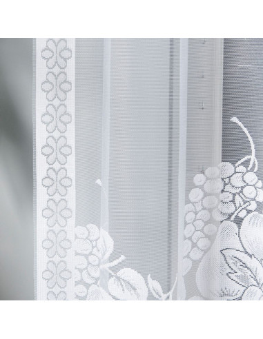PENELOPE · firanka gotowa z podcięciem · biała · klasyczny wzór · 300x160