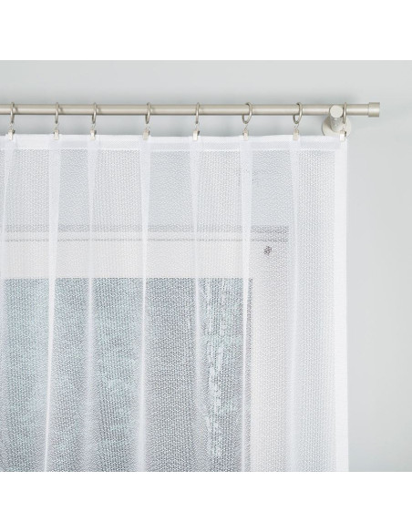 VIOLETTA · firanka gotowa z podcięciem · biała · klasyczny wzór · 250x120 cm