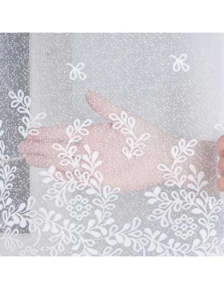 KAROLINA · firanka gotowa · biała · klasyczny wzór · 300x140