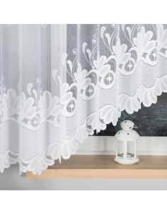 KASJANA · firanka żakardowa gotowa · biała · klasyczny wzór · 420x160 cm 2