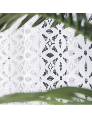 ADRIANNA · firanka gotowa · biała · pas ażurowy · 300x160