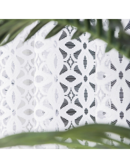 ADRIANNA · firanka gotowa · biała · pas ażurowy · 300x160