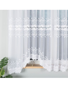 BASTIA · firanka gotowa · biała · klasyczny wzór · 450x180 cm 2