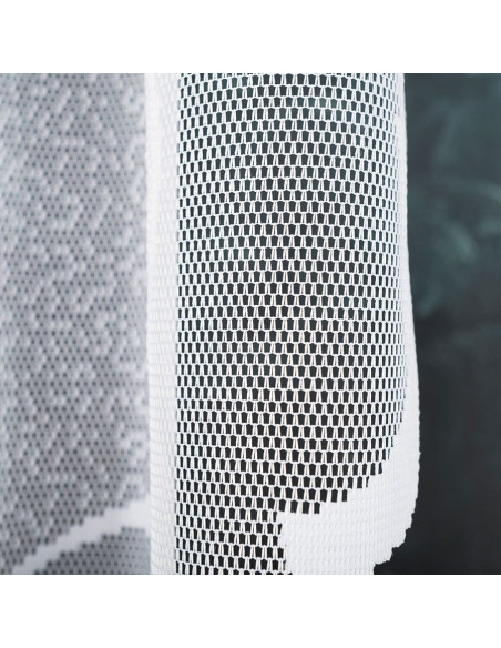 EWELINA · firanka gotowa żakardowa · biała · klasyczny wzór · 300x140