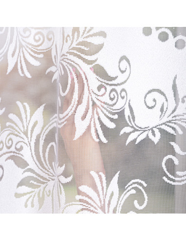 SŁAWOMIRA · firanka gotowa · biała · klasyczny wzór z podcięciem · 300x160