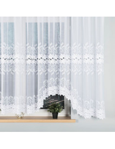 BASTIA · firanka gotowa · biała · klasyczny wzór · 600x160 2